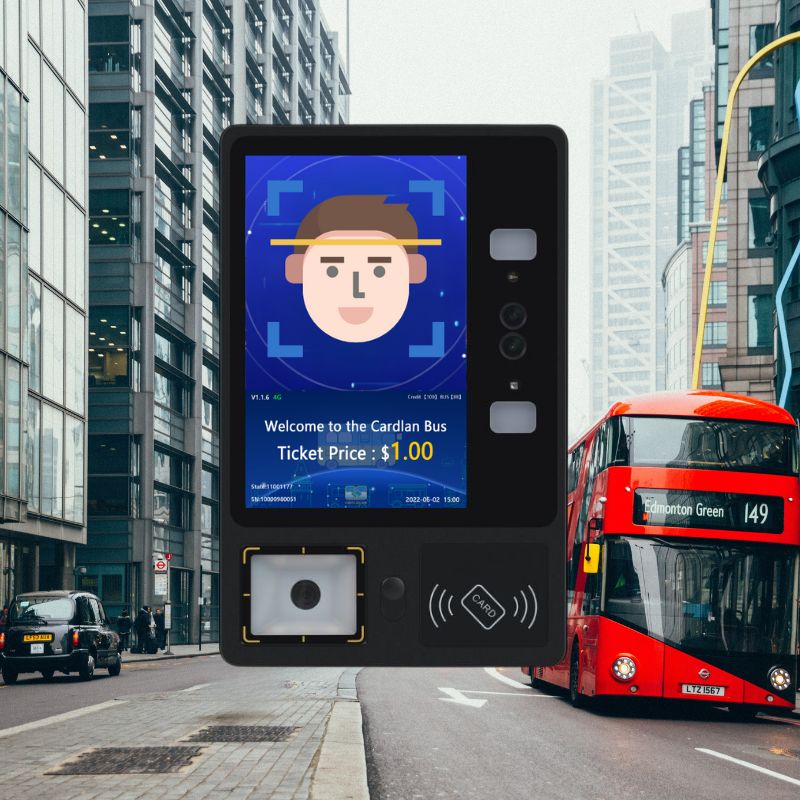 Code Scanning and Recognition Machine for Enterprise Bus (Swipe IC Card + Scan QR Code)